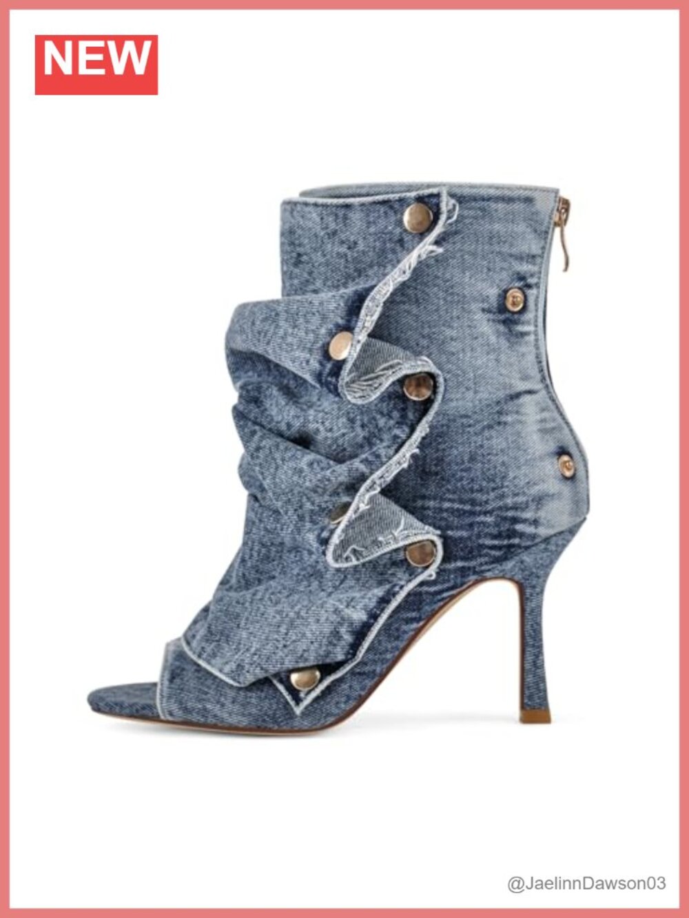 Peep Toe Slouchy Stiletto Kitten Heel Ankle Booties Back Zip